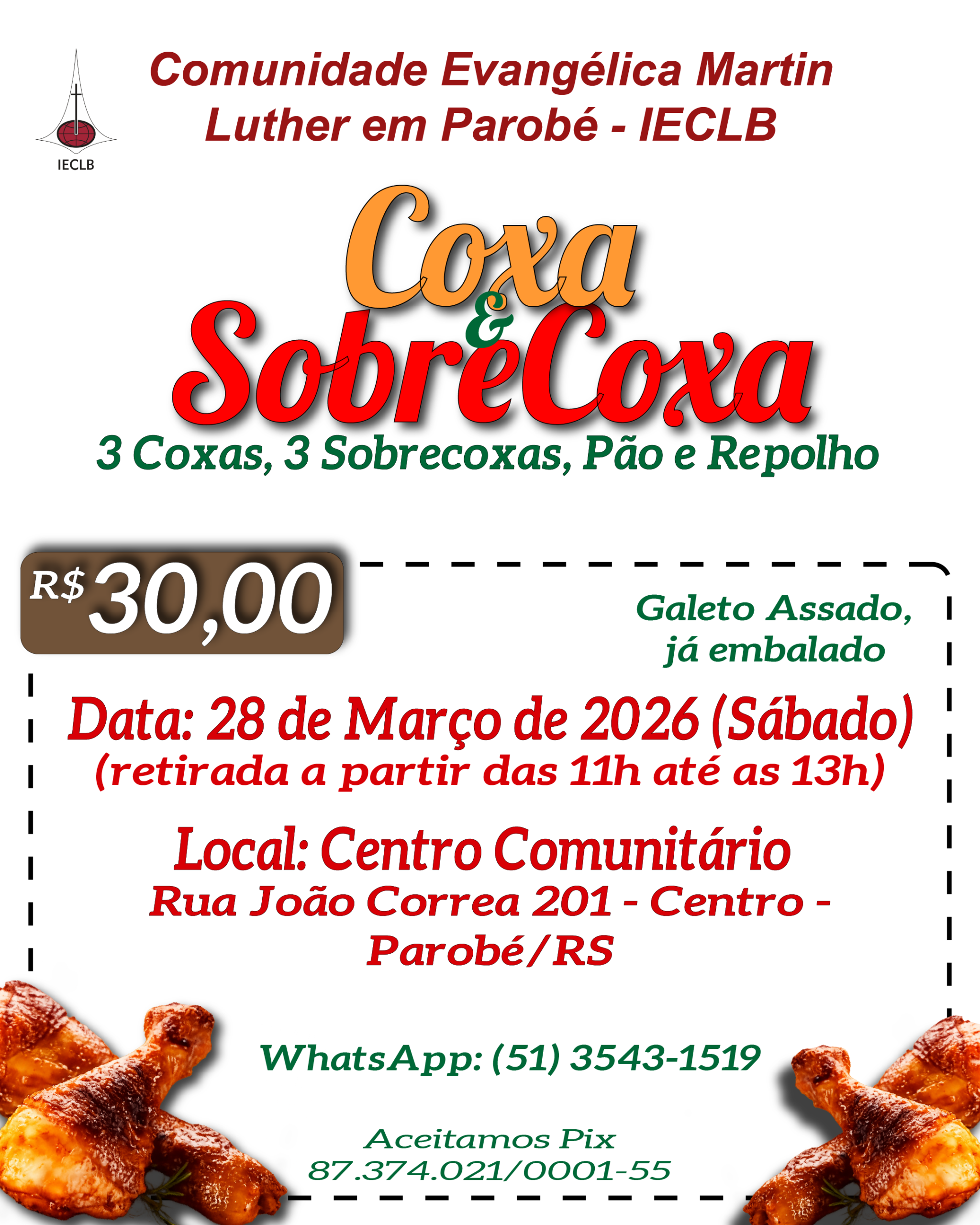 Convite Coxa&sobrecoxa