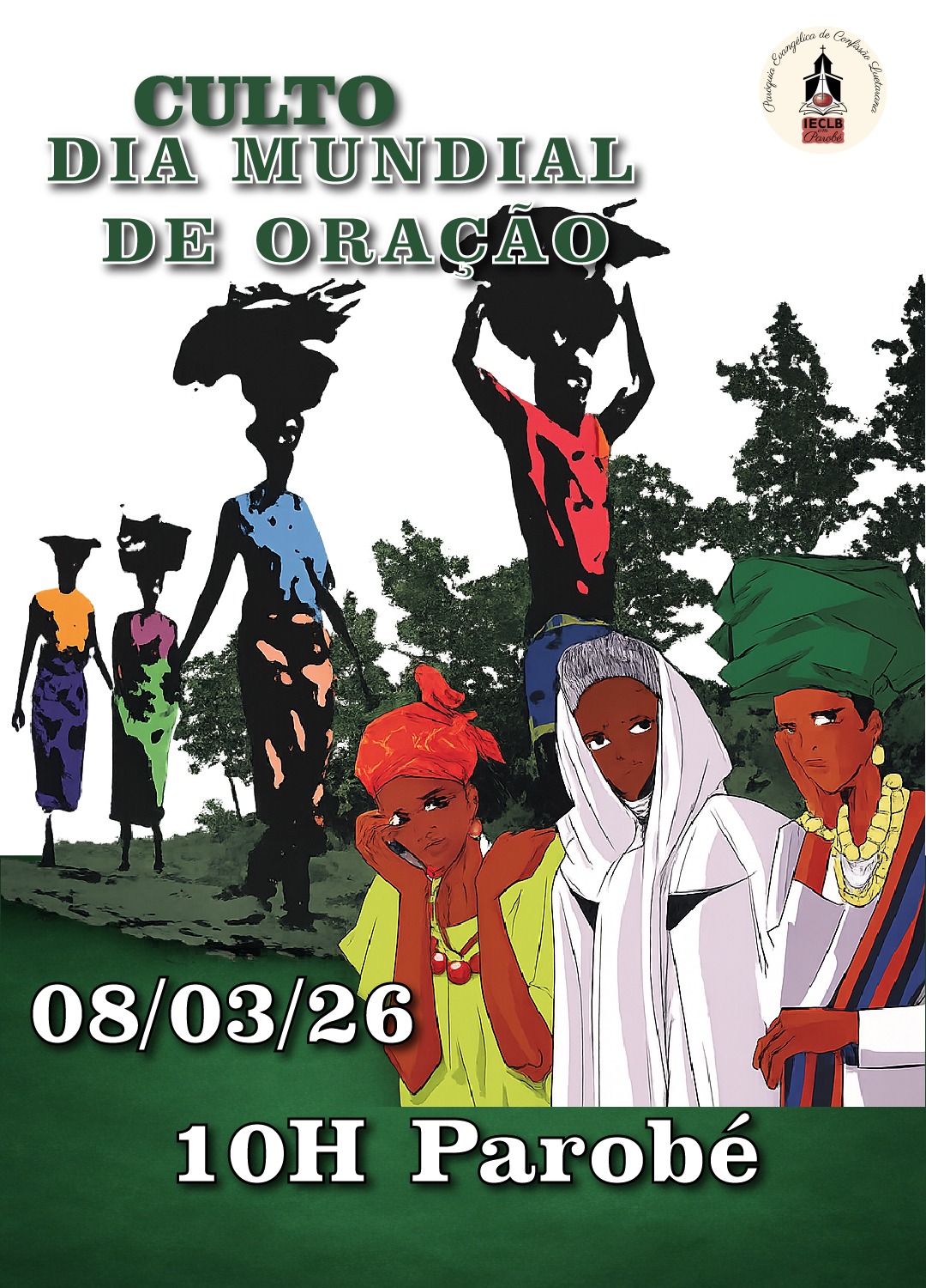 Dia Mundial da Oração será celebrado no dia 08 de março de 2026 em Parobé