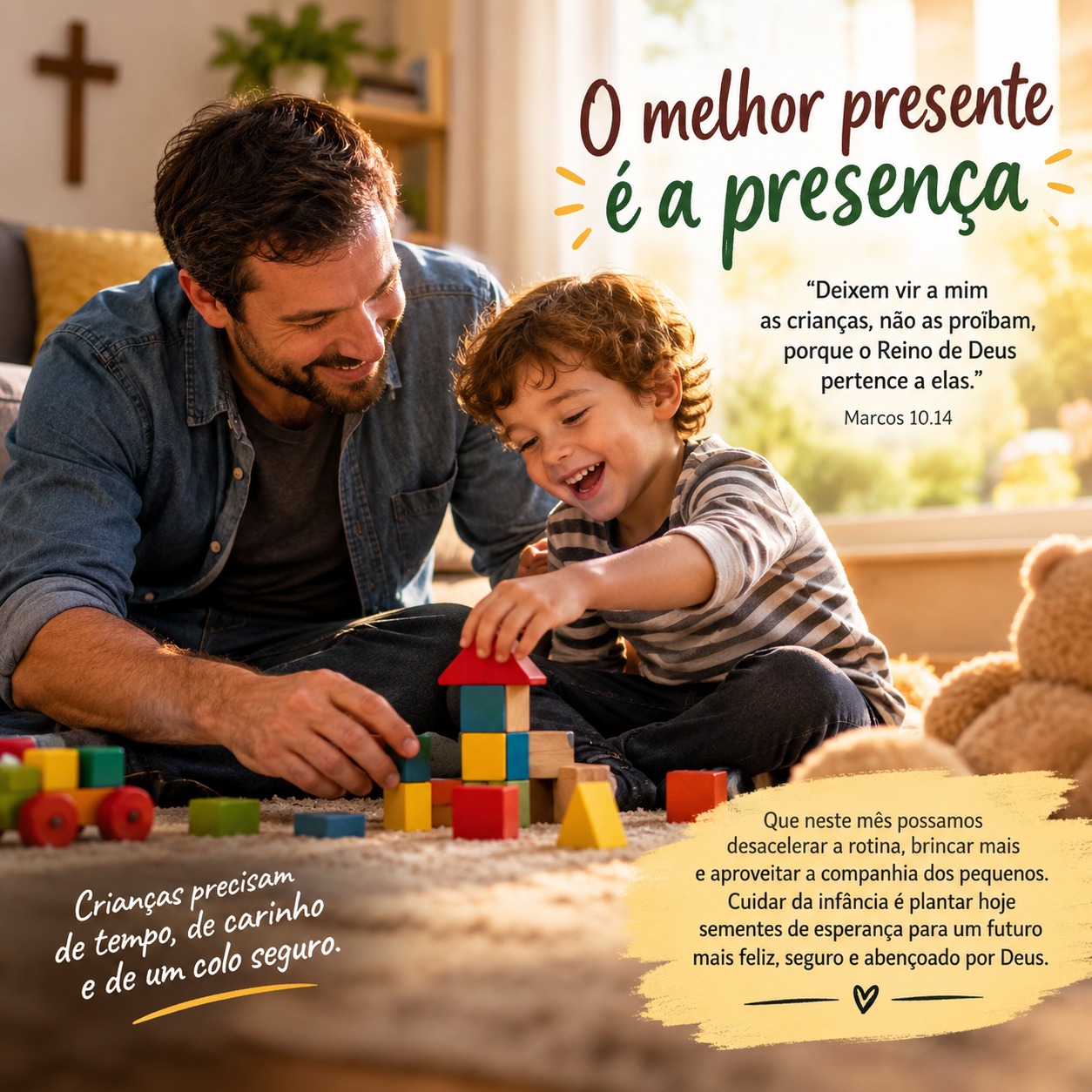 Cuidar das nossas crianças: O melhor presente é o tempo e o amor