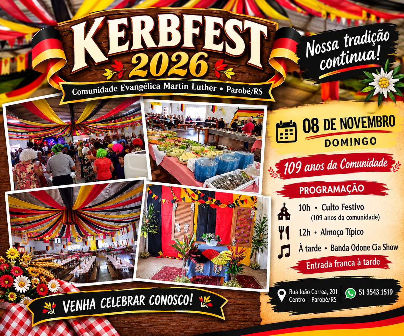 🍺🎉 É KERBFEST 2026! Nossa Tradição Continua!