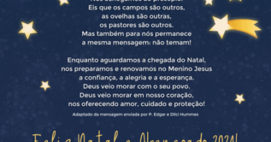 Natal é Cristo que vem! Mensagem da Presidência da IECLB