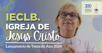 O Lema Bíblico acompanha o Tema do Ano para o biênio 2023/24: IECLB. Igreja de Jesus Cristo